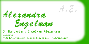 alexandra engelman business card